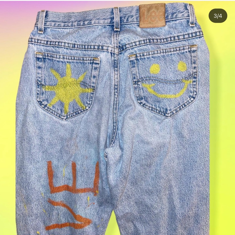 COPY - Upcycled Lee Jeans size 12 short